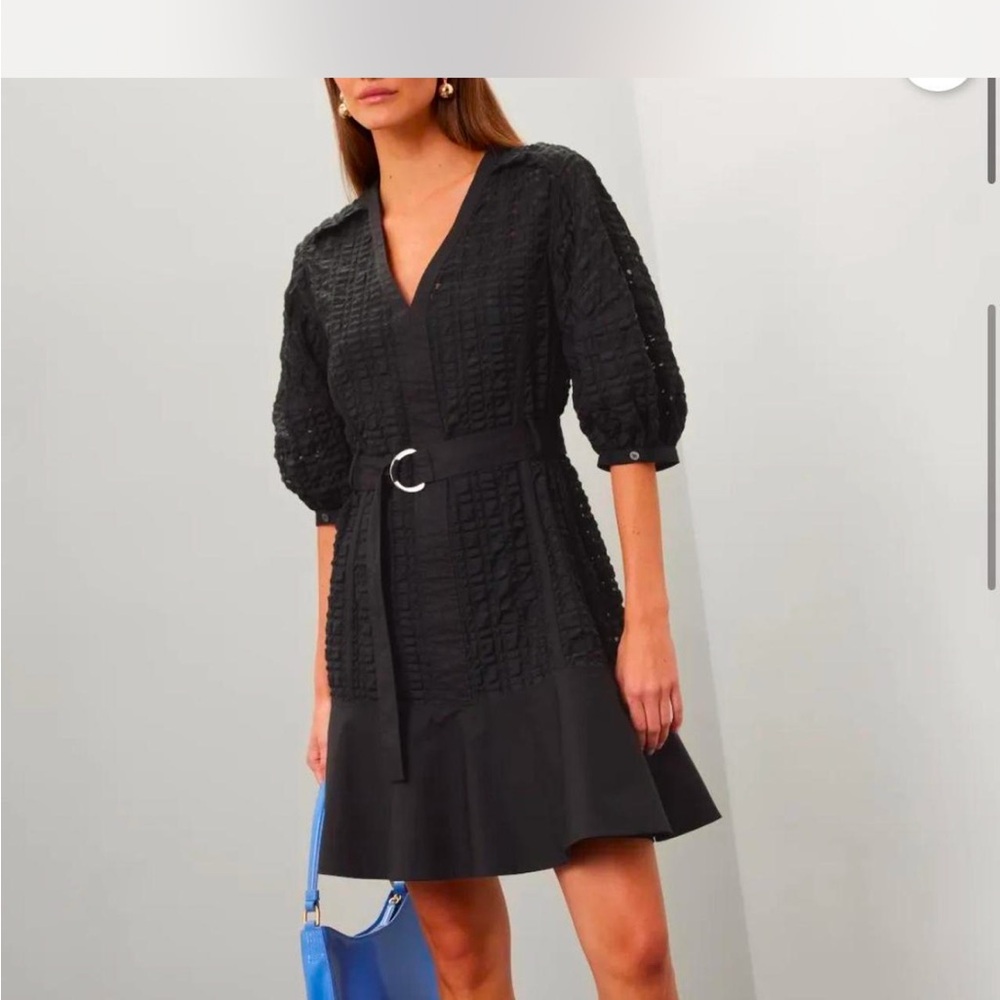 3.1 phillip lim. taffleta checker puff sleeve dress Rent the runway. Elegant